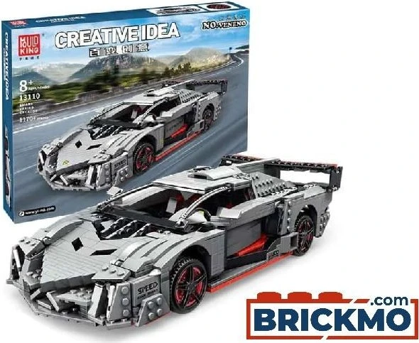 Mould King Grauer Sportwagen Veneno