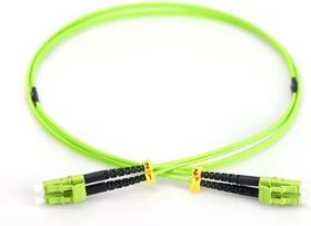 Digitus LWL Duplex Kabel, OM5, 2x LC Stecker/2x LC Stecker, 1m, grün