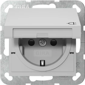 Gira System 55 SCHUKO-Steckdose, grau matt