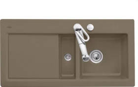 Villeroy & Boch Subway 60 Einbau Becken rechts mit Ablauffernbedienung timber