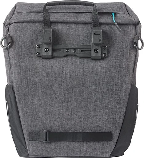 Basil Discovery 365D L Einzeltasche MIK Hooks Gepäcktasche black melee