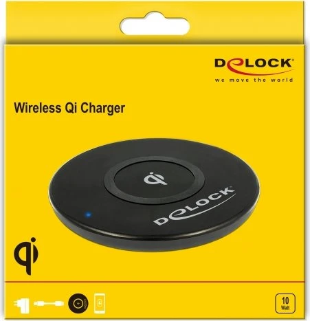 DeLOCK Wireless Qi Charger, Micro-USB-B