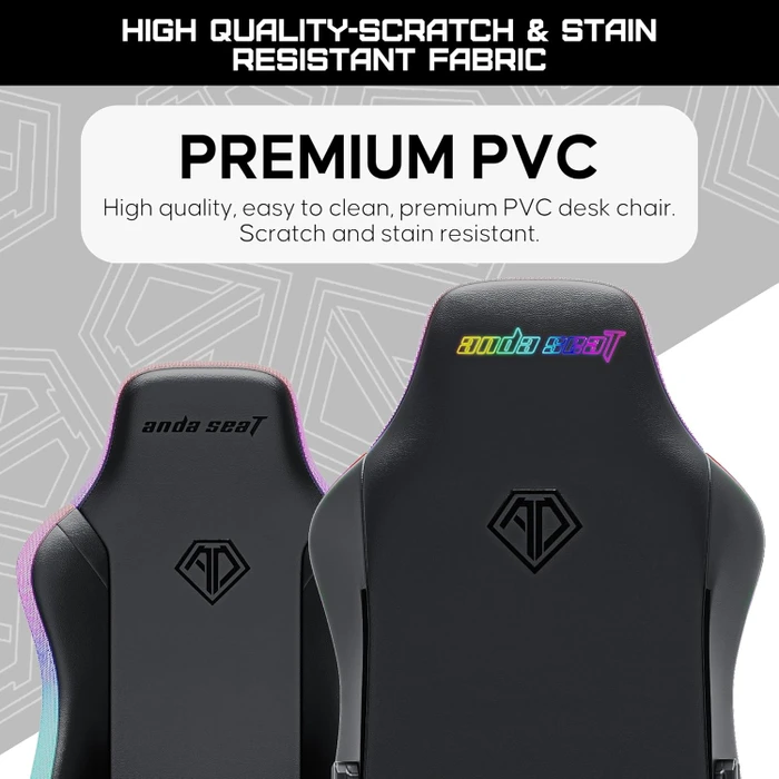 Anda Seat Luna RGB Premium Gamingstuhl, schwarz