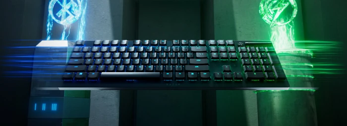 Razer DeathStalker V2 Pro, Razer Low-Profile Linear Optical RED, USB/Bluetooth, DE
