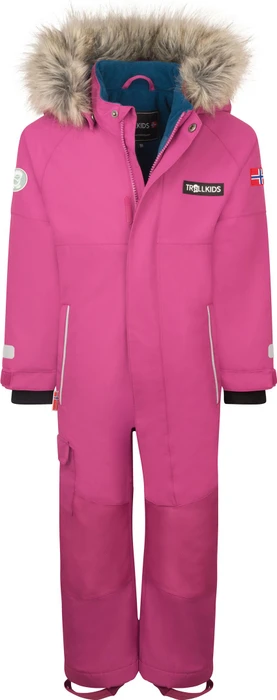 Trollkids Kirkenes Skianzug bright berry (Junior)