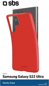 SBS Mobile Vanity Stars Cover für Samsung Galaxy S22 Ultra rot