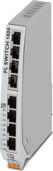 Phoenix Contact FL 1000 Industrial Railmount Gigabit Switch 1108NT, 8x RJ-45