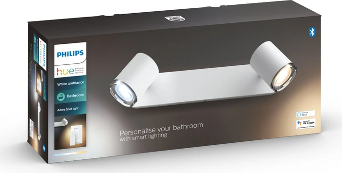 Philips Hue White Ambiance Adore Spot 2-flammig weiß