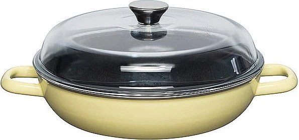 Riess Schmorpfanne mit Glasdeckel 28cm 2.6l lemon