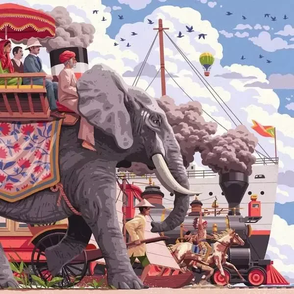 Ravensburger Puzzle Around the world in 80 days