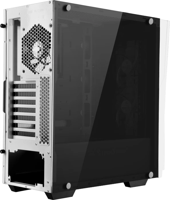 SilverStone Redline Series RL06 GP weiß, Glasfenster, Lüfter LED weiß