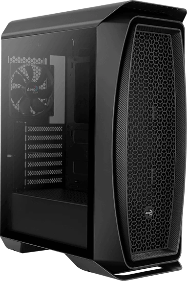 AeroCool Aero One, schwarz, Glasfenster