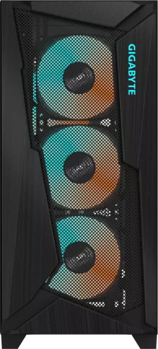 GIGABYTE C301 Glass Black, schwarz, Glasfenster