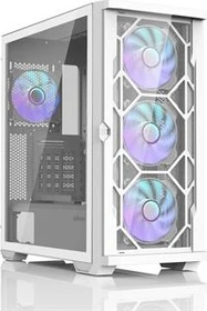 Zalman Z10 Duo, weiß, Glasfenster