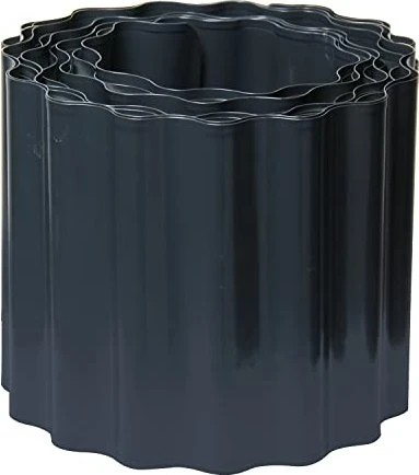 Bellissa Stahl Rasenkante Welle anthrazit 20x5000cm