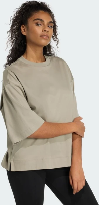 adidas ALL SZN Soft Lux Loose T-Shirt kurzarm silver pebble (Damen)