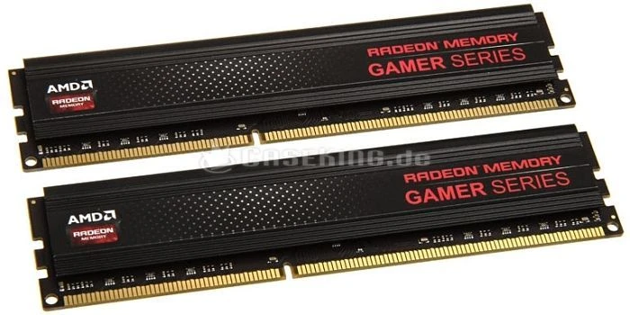 AMD Radeon R9 Gamer Series UDIMM 8GB Kit, DDR3-2400, CL11-12-12-31, 1RX8