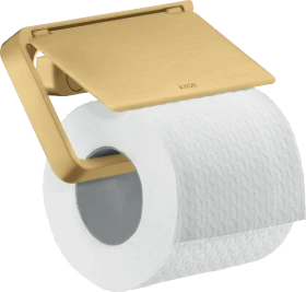 Hansgrohe AXOR Universal Softsquare Toilettenpapierhalter mit Deckel brushed gold optic