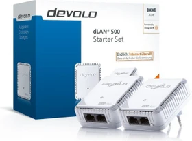devolo dLAN 500 duo Starter Set OEM, HomePlug AV2, 2x RJ-45, 2er-Pack (9288)