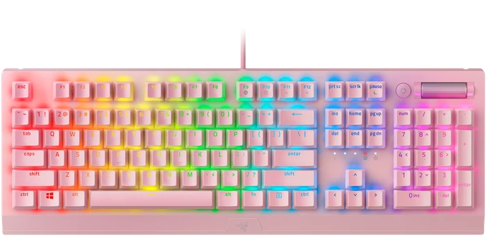 Razer BlackWidow V3 Quartz Pink, Razer GREEN, USB, US