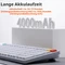NuPhy Air100 V3 Mac/PC, Nova White, weiß/silber, hot-swap, Low-Profile Red nano, USB/Bluetooth, US Vorschaubild
