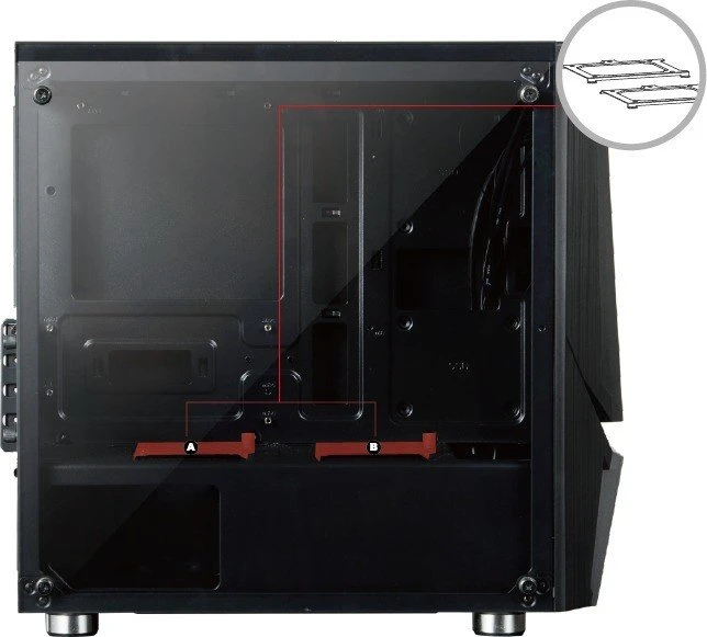 AZZA Luminous 110 RF1, Glasfenster