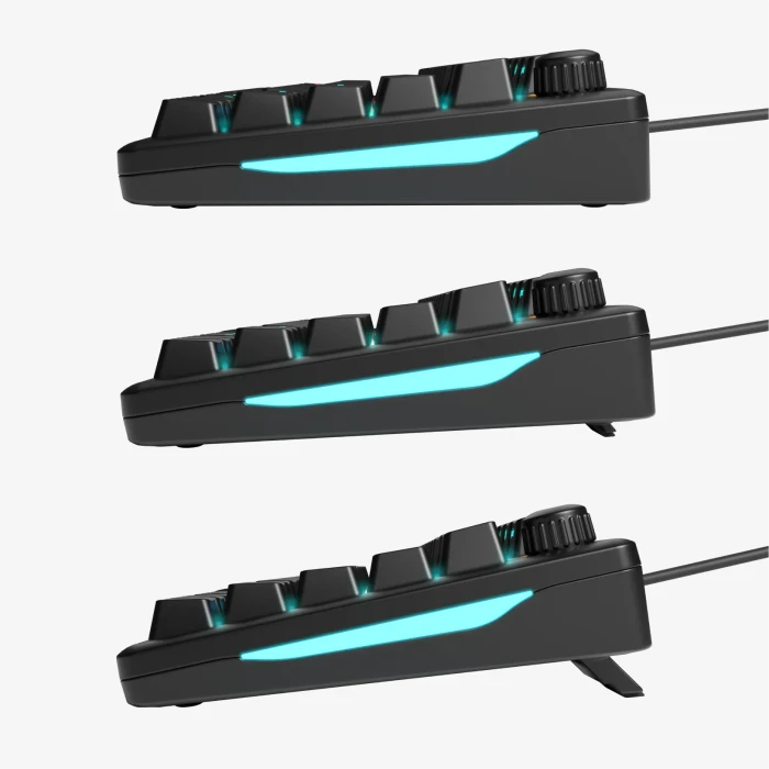 Glorious GMBK 75%, schwarz, LEDs RGB, USB, US