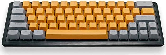 Mountain Mineral Keycap Set, Kunststoff (PBT) Double-Shot, grau/orange, 113 Tasten (104+9), ANSI-US