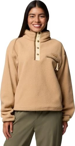 Columbia Helvetia II Cropped Sherpa Half Snap Fleece Pullover canoe (Damen)