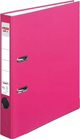 Herlitz maX.file protect Ordner 2-Ring, 50mm, A4, pink, 5er-Pack