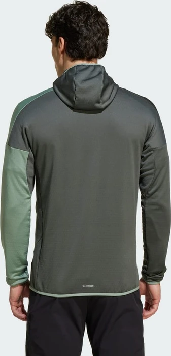 adidas Terrex Xperior Climawarm Light Fleece Hooded Jacke legend ivy/silver green (Herren)
