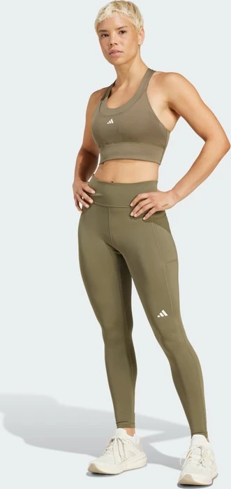 adidas Own the Run Full-Length Laufhose lang olive strata (Damen)