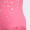 adidas V-förmiges Rückendesign und Glitzer-Details Badeanzug pink fusion (Junior) Vorschaubild