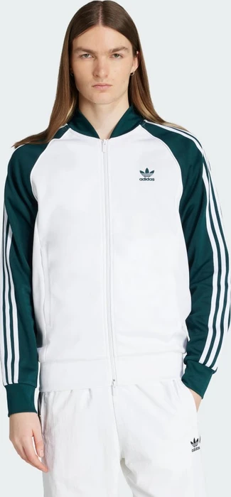 adidas Adicolor Classics SST Originals Trainingsjacke white/aurora ivy (Herren)