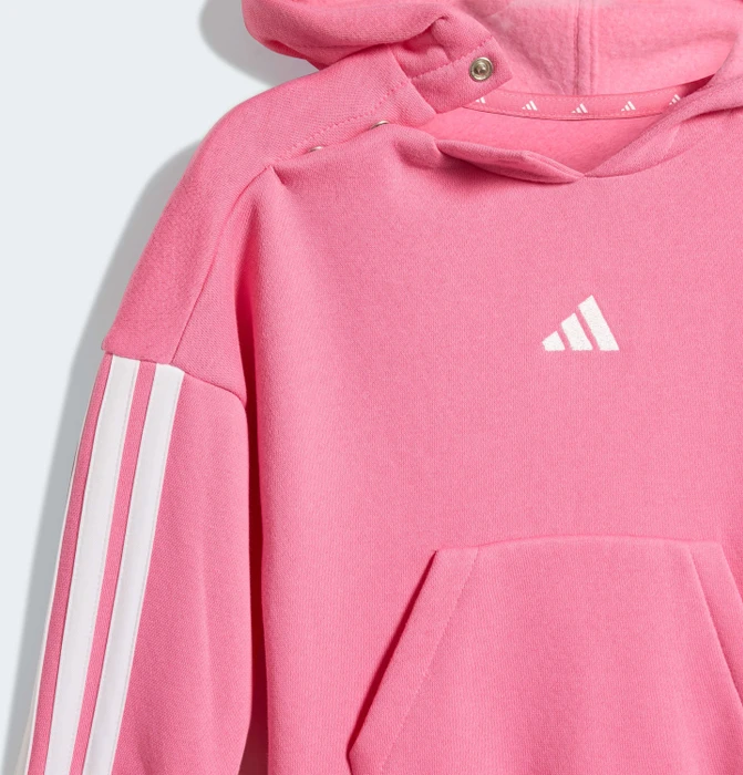 adidas Essentials Trainingsanzug pink fusion/white (Junior)