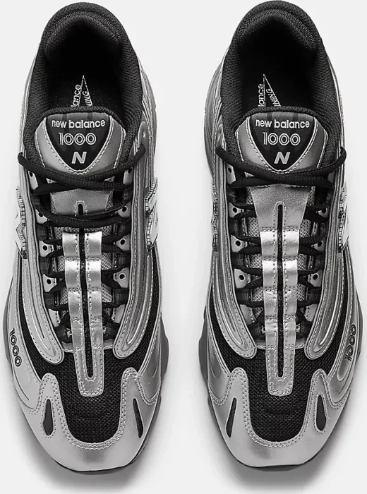 New Balance 1000 silver metallic/green