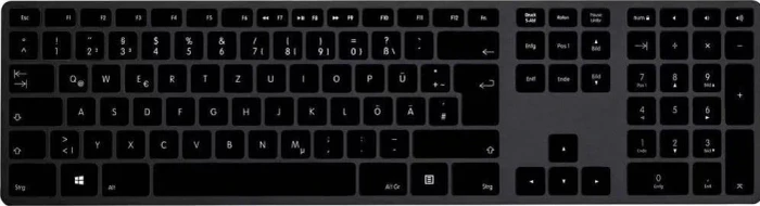 Matias Wireless USB-C Aluminum Keyboard for PC, schwarz, USB, DE