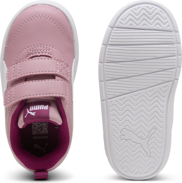 Puma Courtflex V3 poised pink/puma white/berry (Junior)
