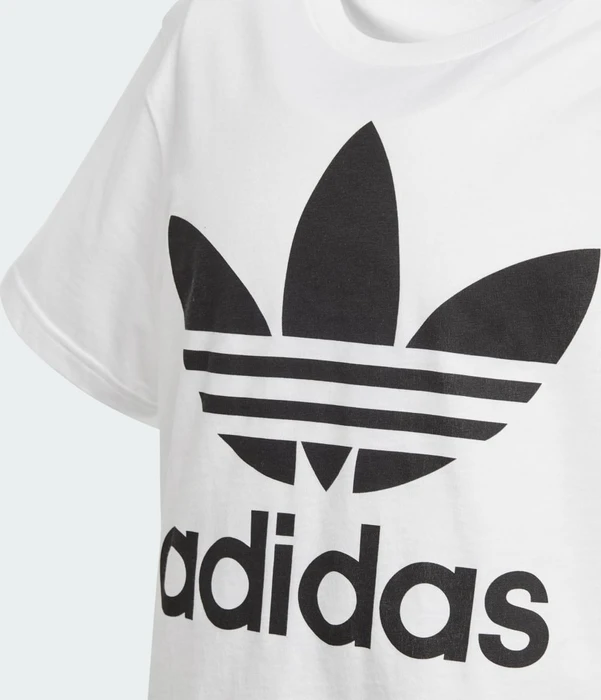 adidas Trefoil T-Shirt kurzarm weiß/schwarz (Junior)