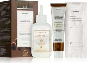 Korres Argan Oil Permanent Hair Colorant Haarfarbe 6.73 golden cocoa