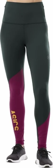 Asics FuzeX Highwaist Tight Laufhose lang hampton green/prune (Damen)