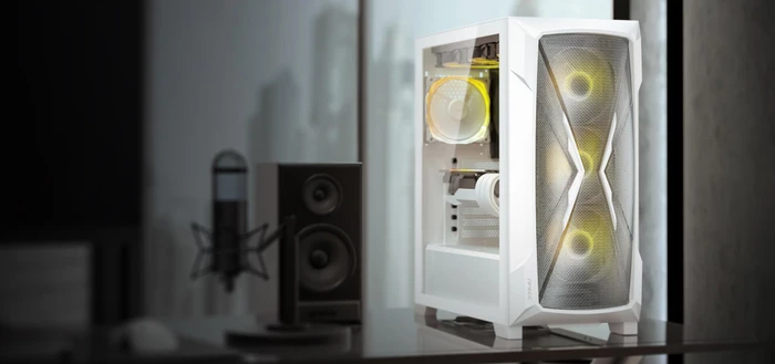 Antec Dark League Dark Phantom DP505 White, weiß, Glasfenster