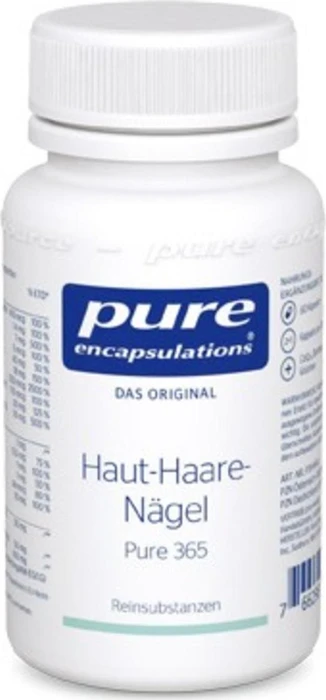 Pure Encapsulations Haut-Haare-Nägel Pure 365 Kapseln, 60 Stück