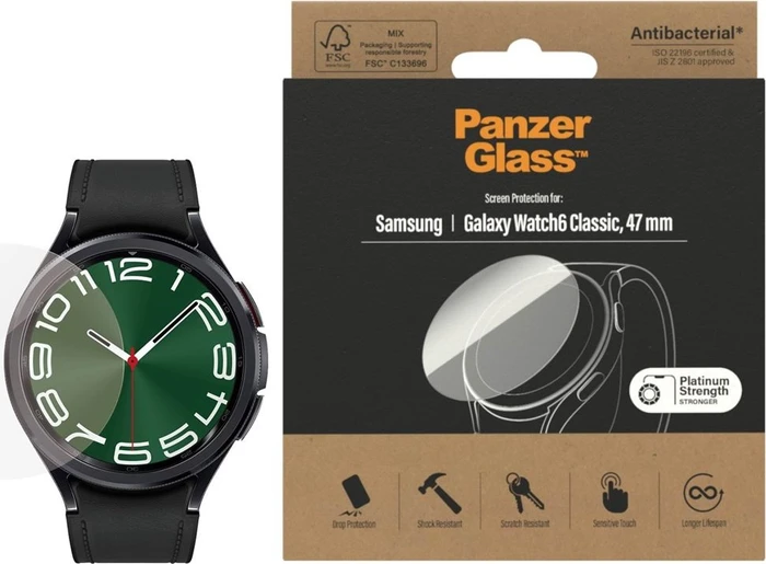 PanzerGlass Displayschutz für Samsung Galaxy Watch 6 Classic 47mm