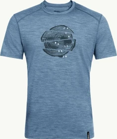 Jack Wolfskin Kammweg Funktionsshirt kurzarm elemental blue (Herren)