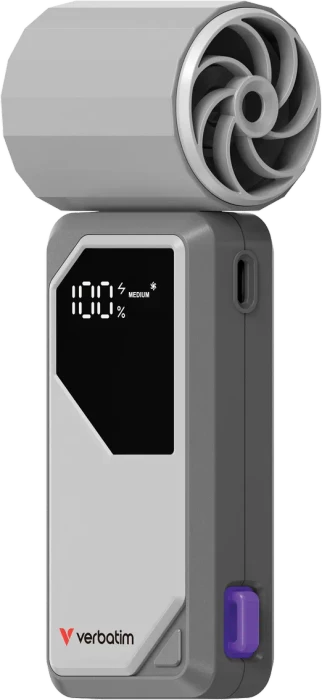 Verbatim Cool'n'Go AirJet Handventilator grau/lila