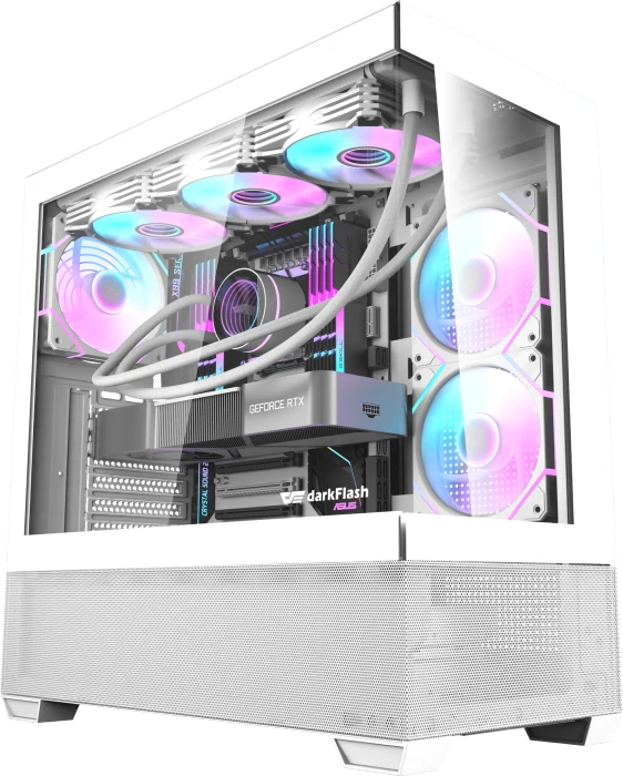 DarkFlash DS900 Air White, Glasfenster