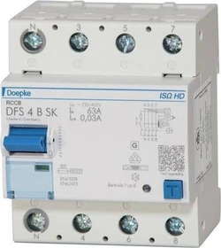 Doepke Fehlerstromschutzschalter DFS 4 040-4/0,03-B SK ISO HD