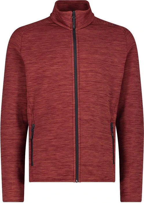 CMP Fleecestretch Jacke granata melange (Herren)