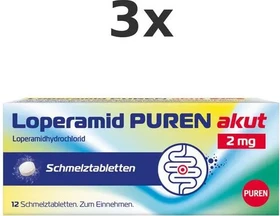 Loperamid-PUREN akut 2mg Schmelztabletten, 12 Stück